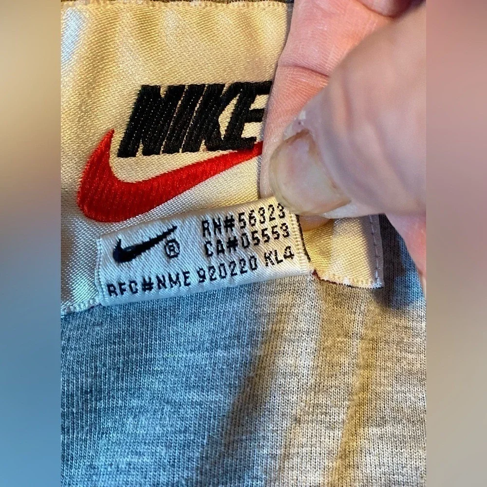 Vintage Y2K Nike Gray/Green Button-Down Jacket Coat